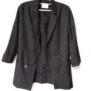 Bershka Oversized Double Breasted Blazer Business Casual